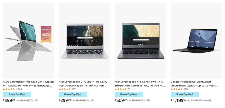 Chromebook deals on Prime Day 2020