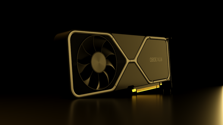 NVIDIA GeForce RTX 3080 Ampere Gaming Graphics Card Render