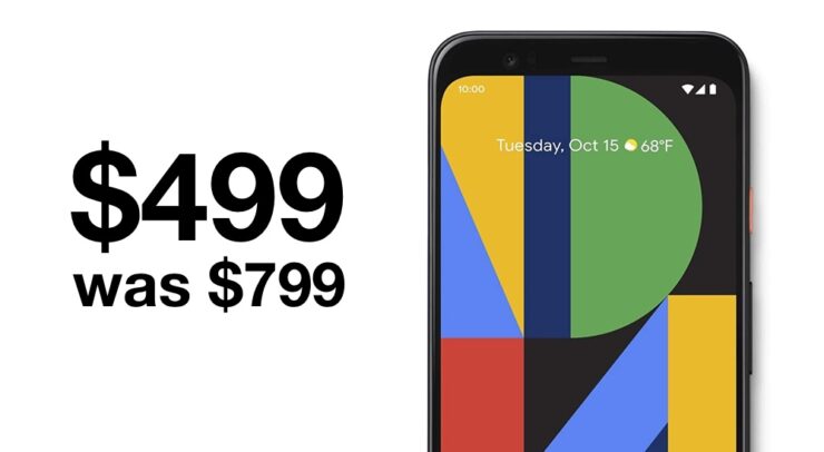 Google Pixel 4 currently discounted to super low price of just $499